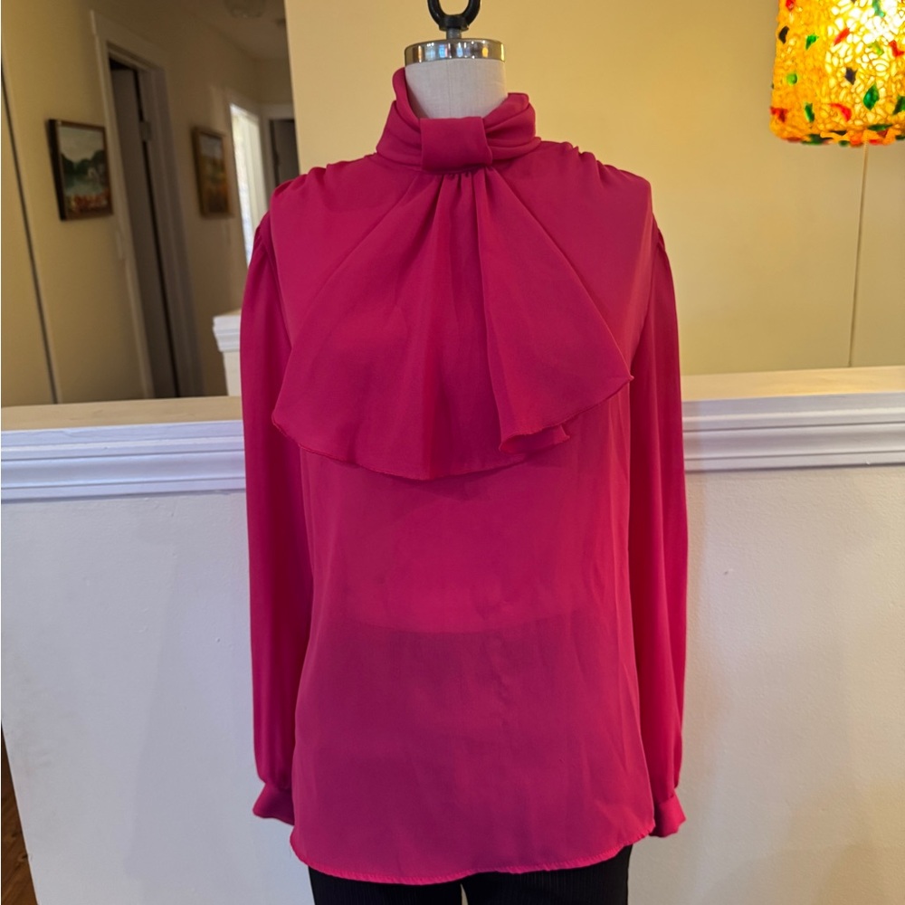 Chiffon Fuchsia Blouse